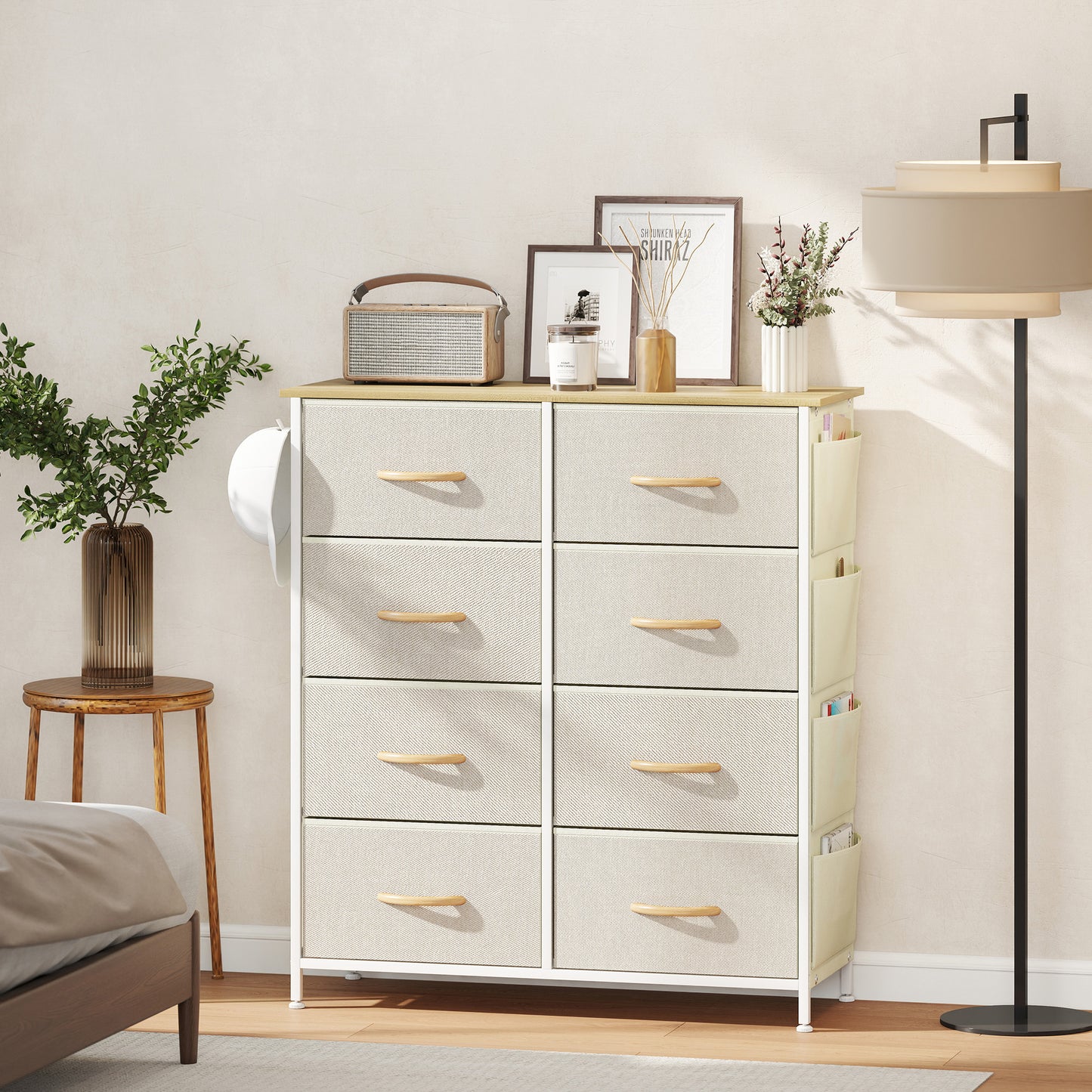 Wood Storage Chest of Drawers