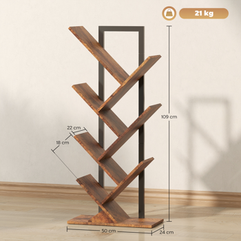 Modern Bookshelf and Storage Cabinet – Multi-Tier Shelving Unit for Living Room, Bedroom, or Office