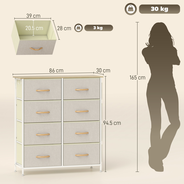 Wood Storage Chest of Drawers
