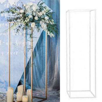 60cm Metal Geometric Stand Flower Vase HolderParty Wedding Centerpieces UK