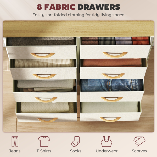 Wood Storage Chest of Drawers