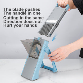 Vegetable Slicer Adjustable Vegetable Chopper  Multifunction Potato Slicer with 4 Modes Dicer