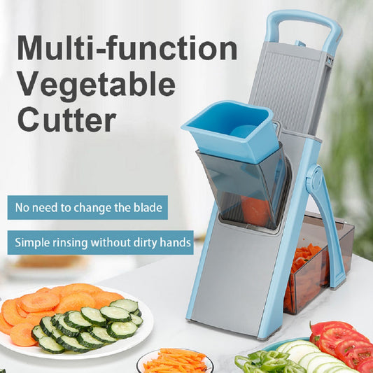 Vegetable Slicer Adjustable Vegetable Chopper  Multifunction Potato Slicer with 4 Modes Dicer