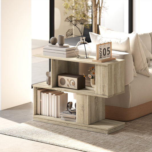 Rattan Coffee Table – Boho Wicker Accent Table for Living Room, Patio & Balcony