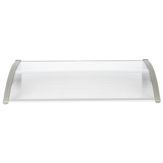 HT-120 x 80 Household Application Door & Window Rain Cover Eaves Canopy White & Gray Bracket