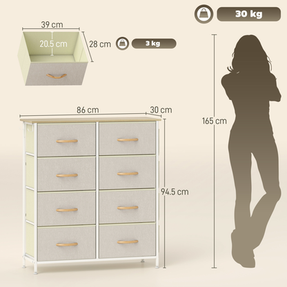 Wood Storage Chest of Drawers