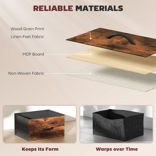 Wood Storage Chest of Drawers