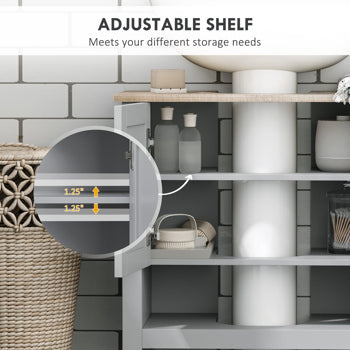 Bathroom Storage Cabinet – Slim Freestanding Organizer for Towels & Toiletries