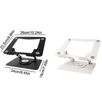 360° Metal Portable Laptop Tablet Stand Adjustable Holder For Desk Office Home