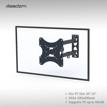 26-50" Adjustable Wall Mount Bracket Rotatable TV Stand TMX200 with Spirit Level